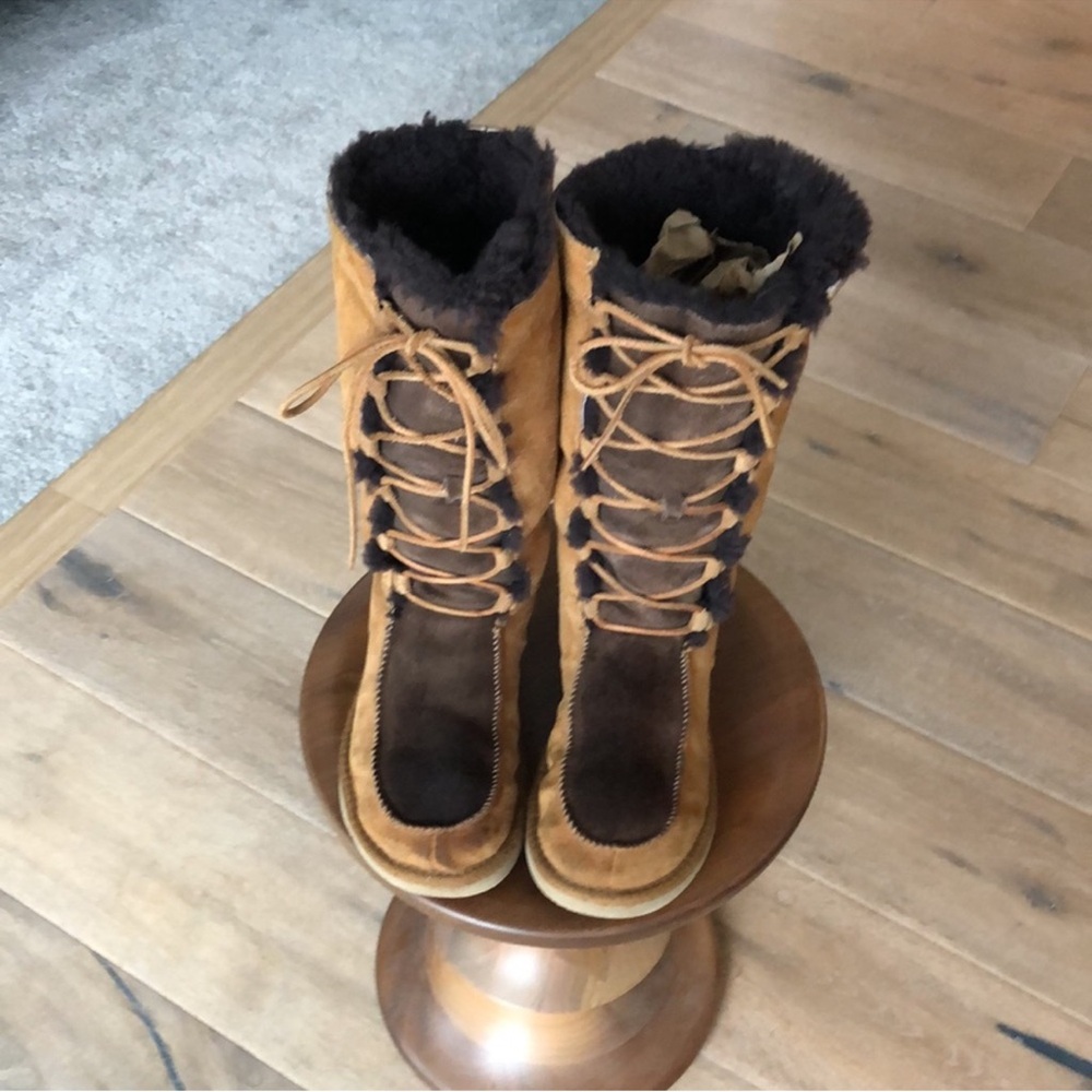 UGG Tan and Brown Winter Boots